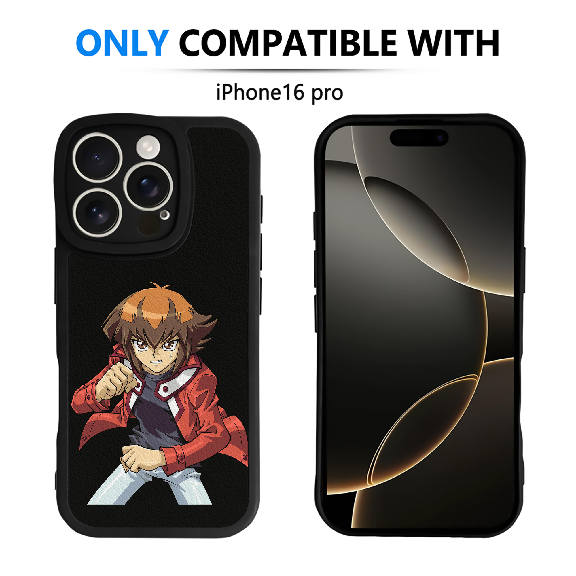 遊☆戯☆王 Yu-Gi-Oh! 【iPhone 16シリーズ対応】シリコンスマホケース（レザー調） 材質：シリコン